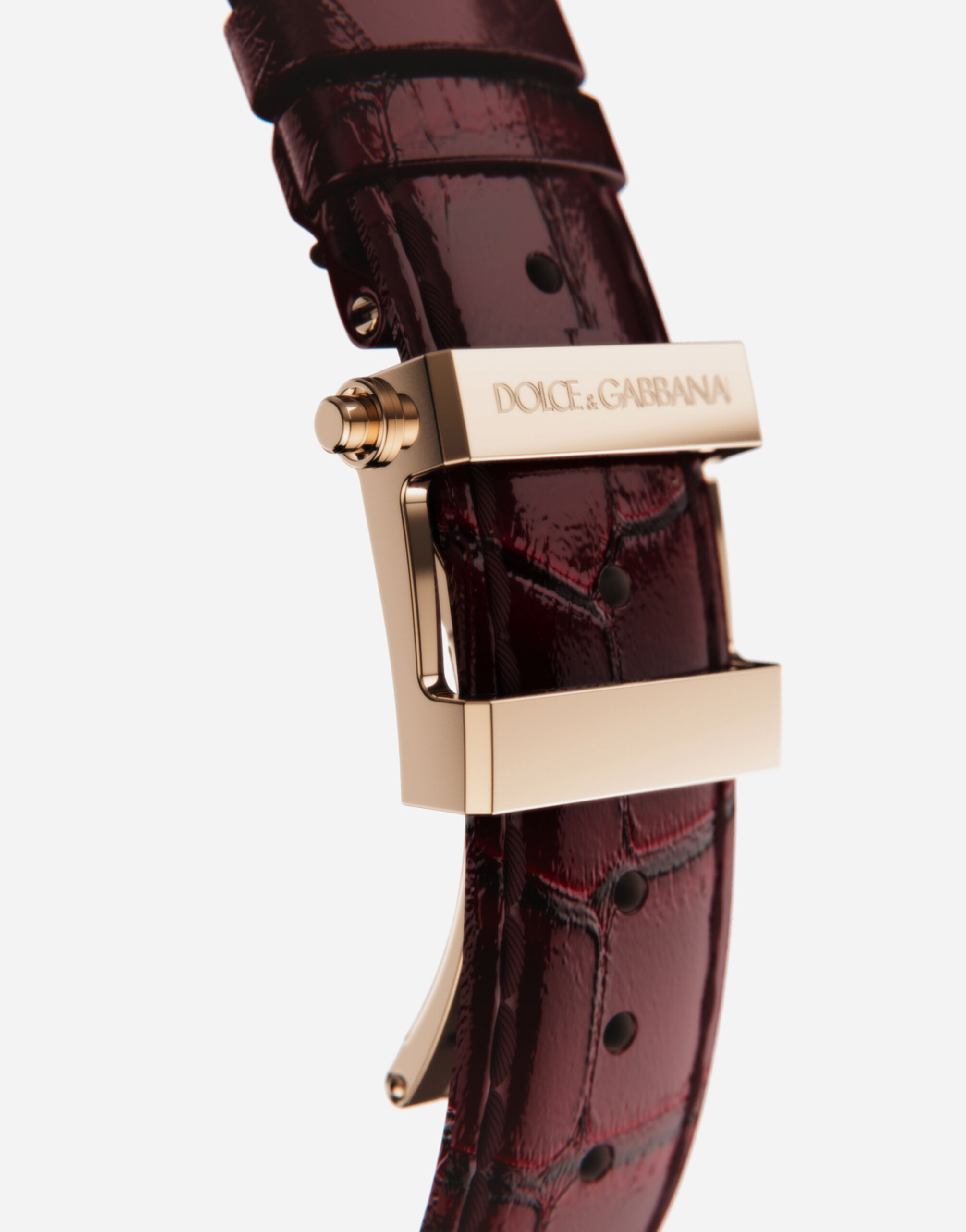 Gold watch with rubies in Bordeaux for Men Dolce Gabbana