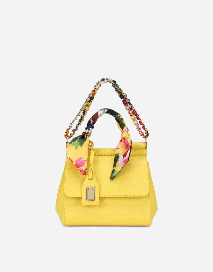 Dolce & Gabbana Sac à main Sicily moyen format Jaune BB6003B5876