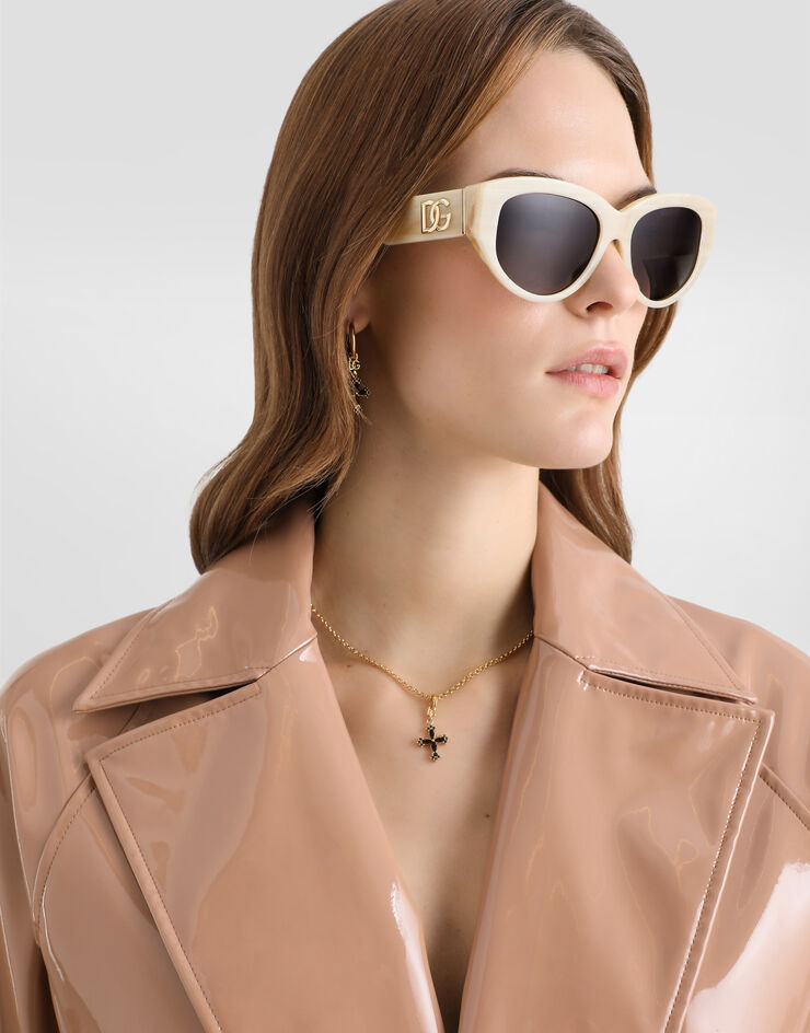 Dolce & Gabbana Trench in ecopelle spalmato Cipria F0W3WTFUSW7