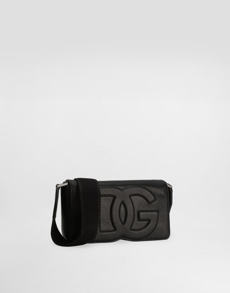 Dolce & Gabbana حقيبة صغيرة من جلد غزال أسود BP3309A8034