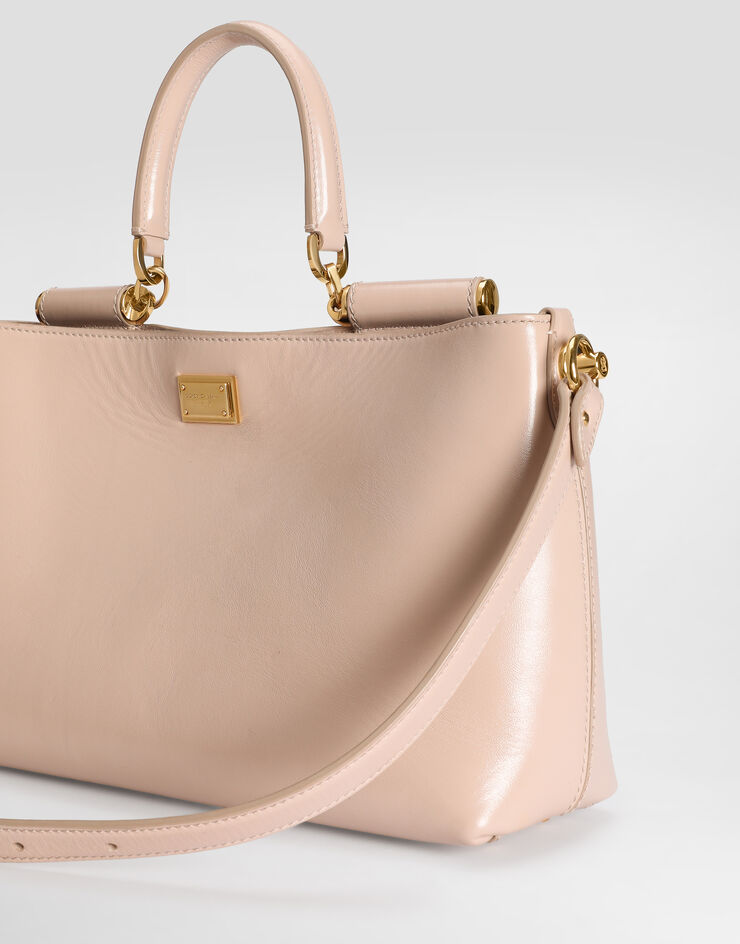 Dolce & Gabbana Vittoria calfskin handbag Beige BB7896AZ000