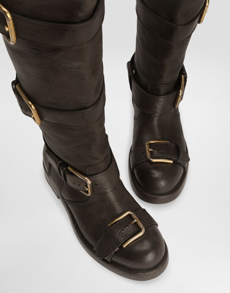 Dolce & Gabbana Horse leather boots Brown CU1239AW352