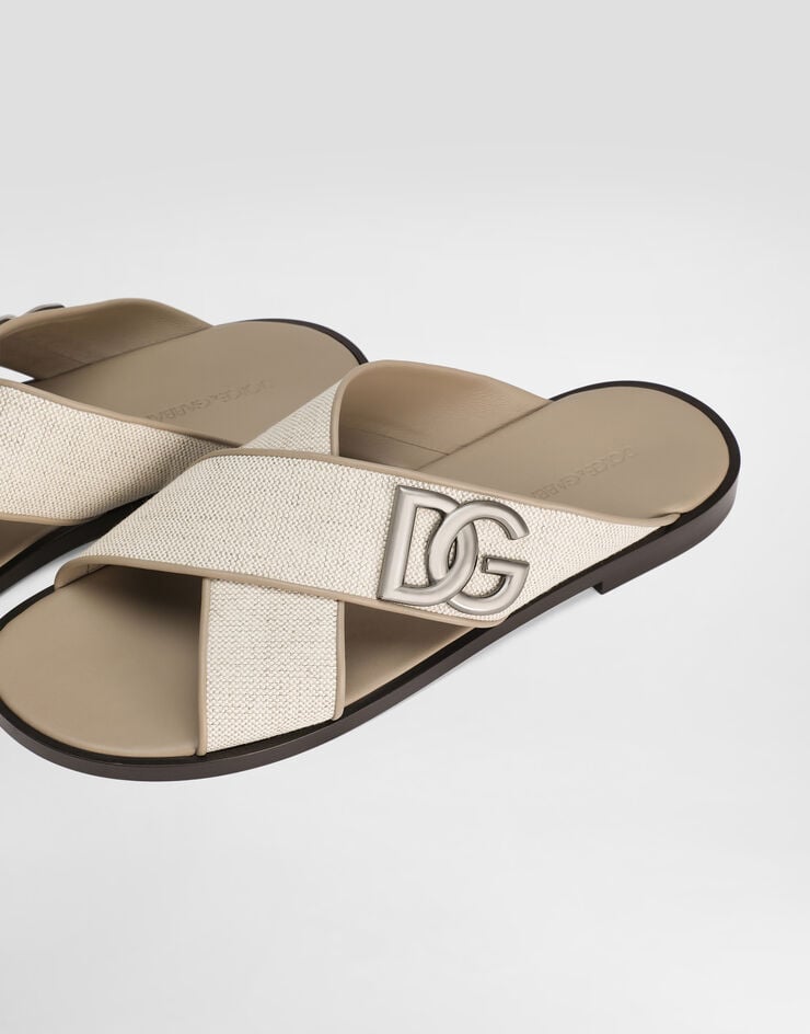 Dolce & Gabbana Salt&pepper nappa sandal Multicolor A80524AD504