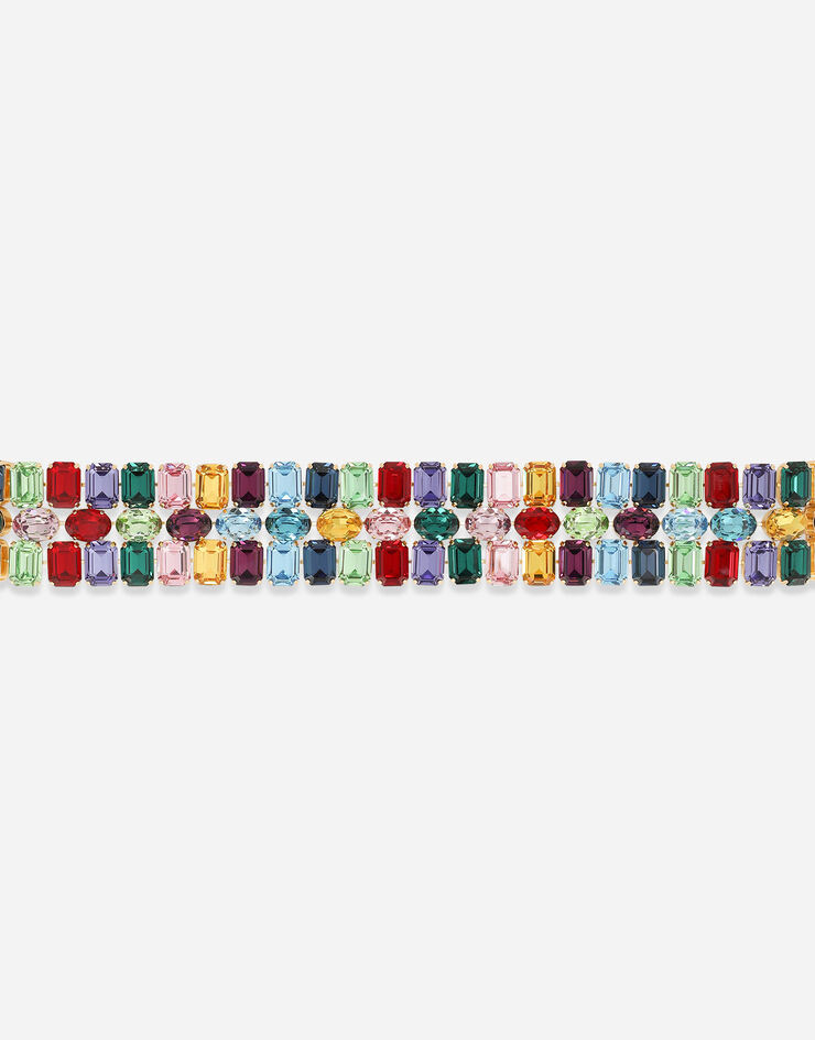 Dolce & Gabbana Belt with multi-colored rhinestones Multicolor WLO2O1W1111