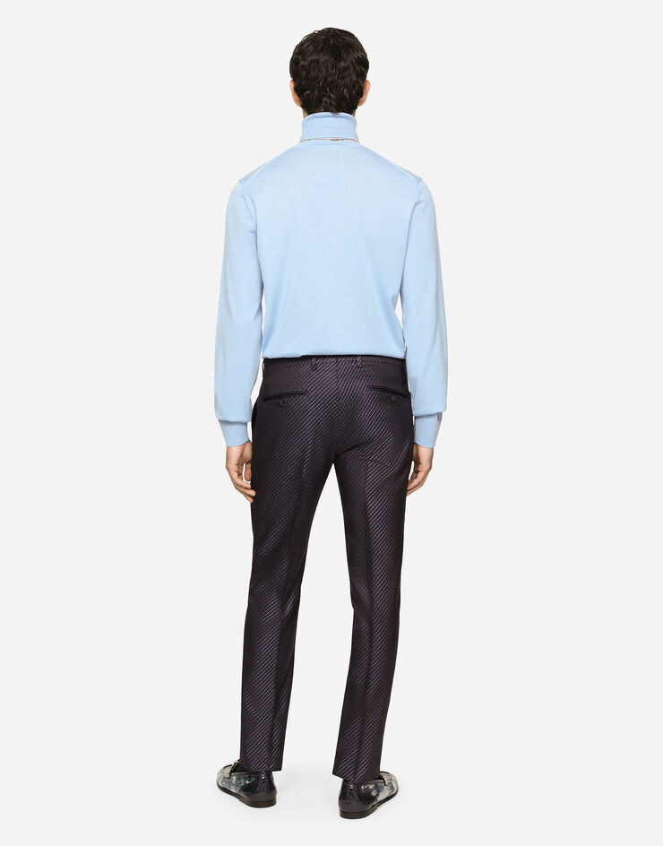 Dolce & Gabbana Cashmere and silk turtle-neck sweater Azul Claro GXH82TJCMT3