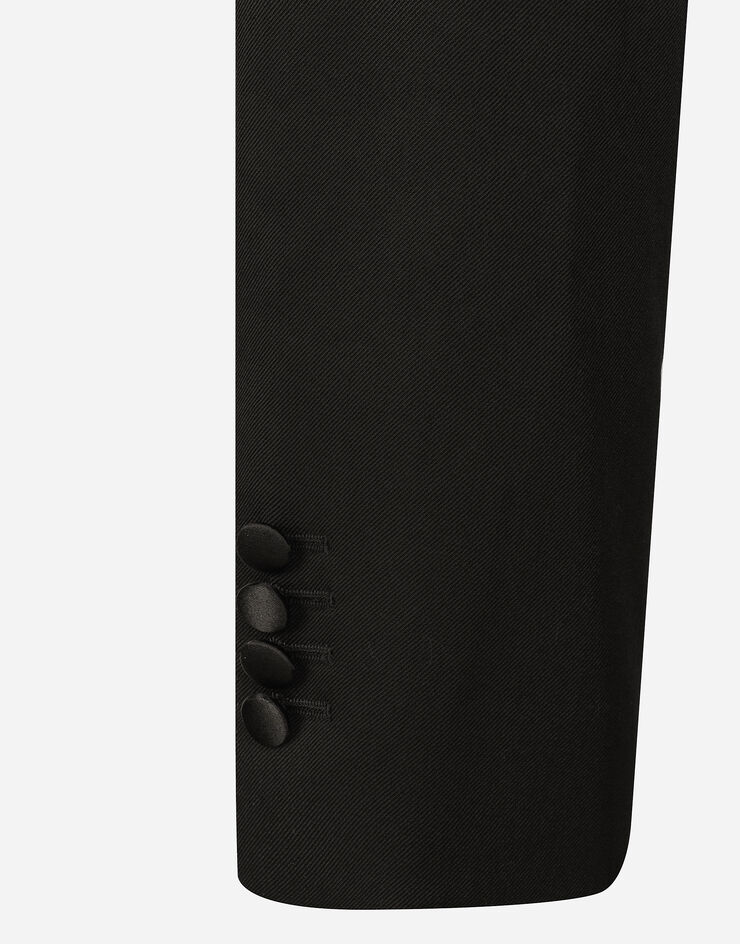 Dolce & Gabbana タキシードスペンサージャケット ウールギャバジン ブラック F26X5TFU28J