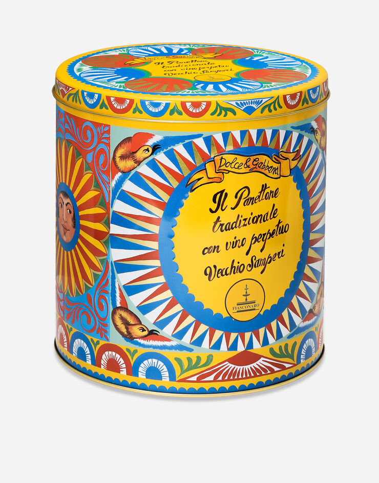 Dolce & Gabbana Traditional Panettone with perpetual Vecchio Samperi wine Multicolor PN1030BLU12