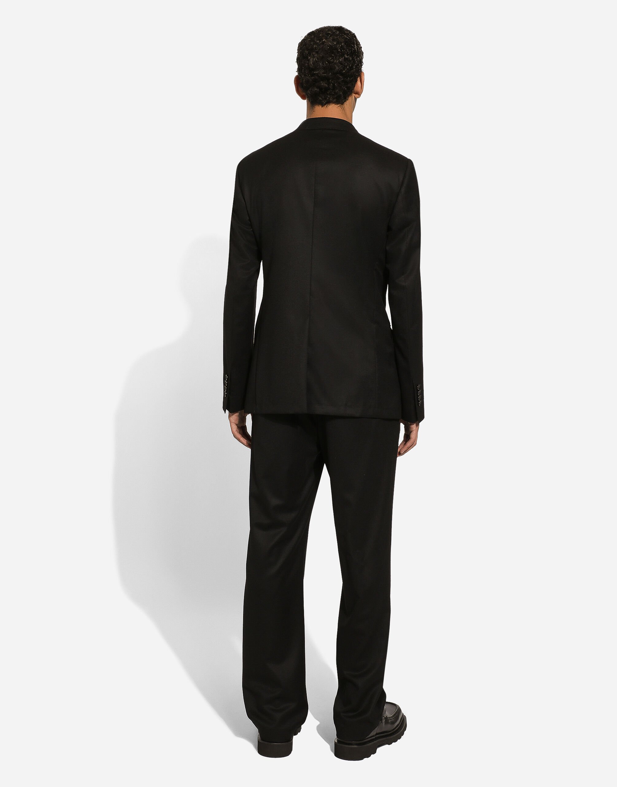 新入荷 Double-breasted wool Men for Black in jacket Taormina-fit スーツ
