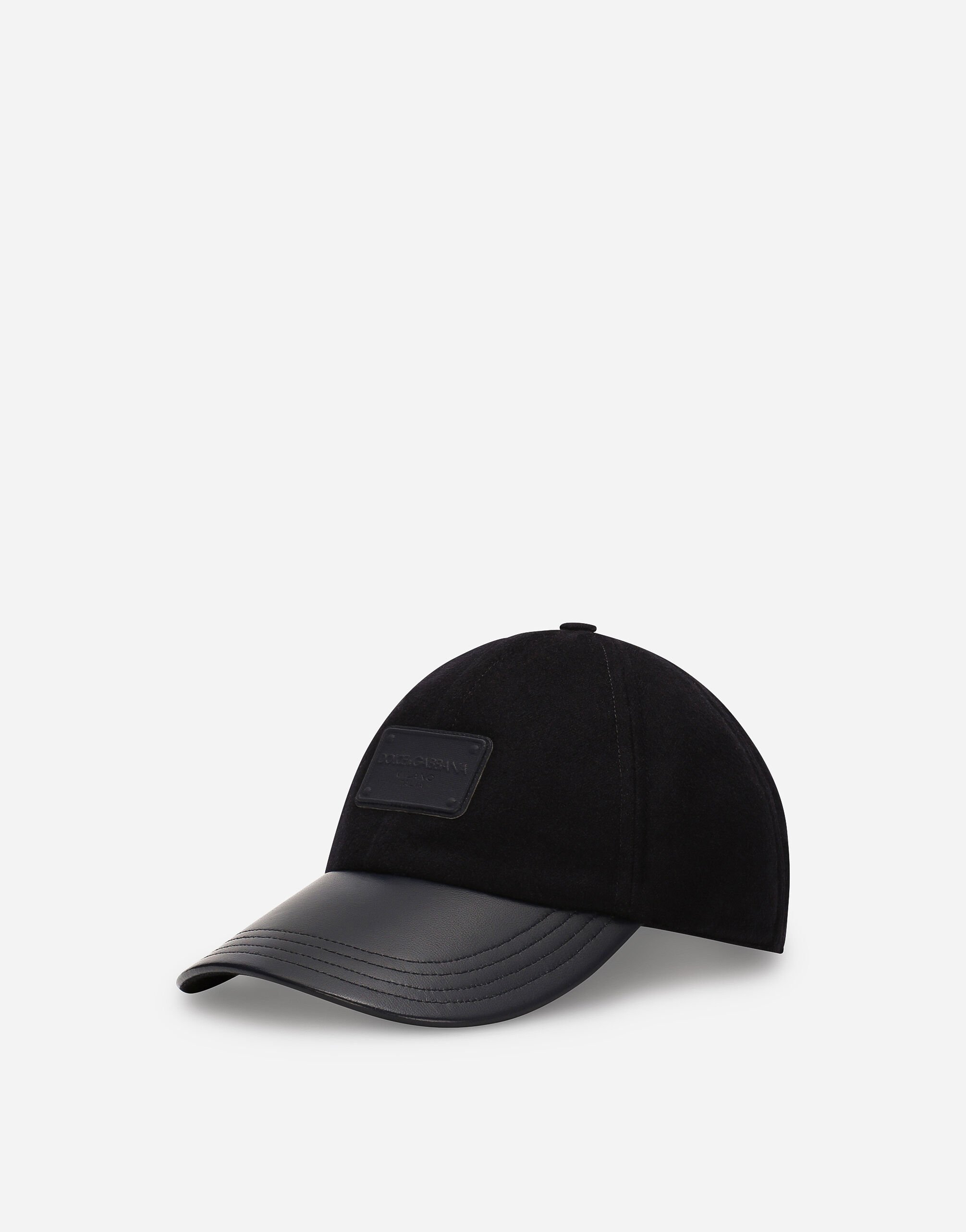 Dolce & Gabbana Baseball cap with branded tag Black CS2079AO666