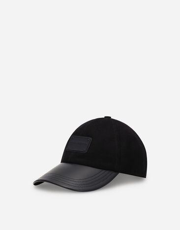 Dolce & Gabbana Baseball cap with branded tag Blue G8PL4TG7F2H