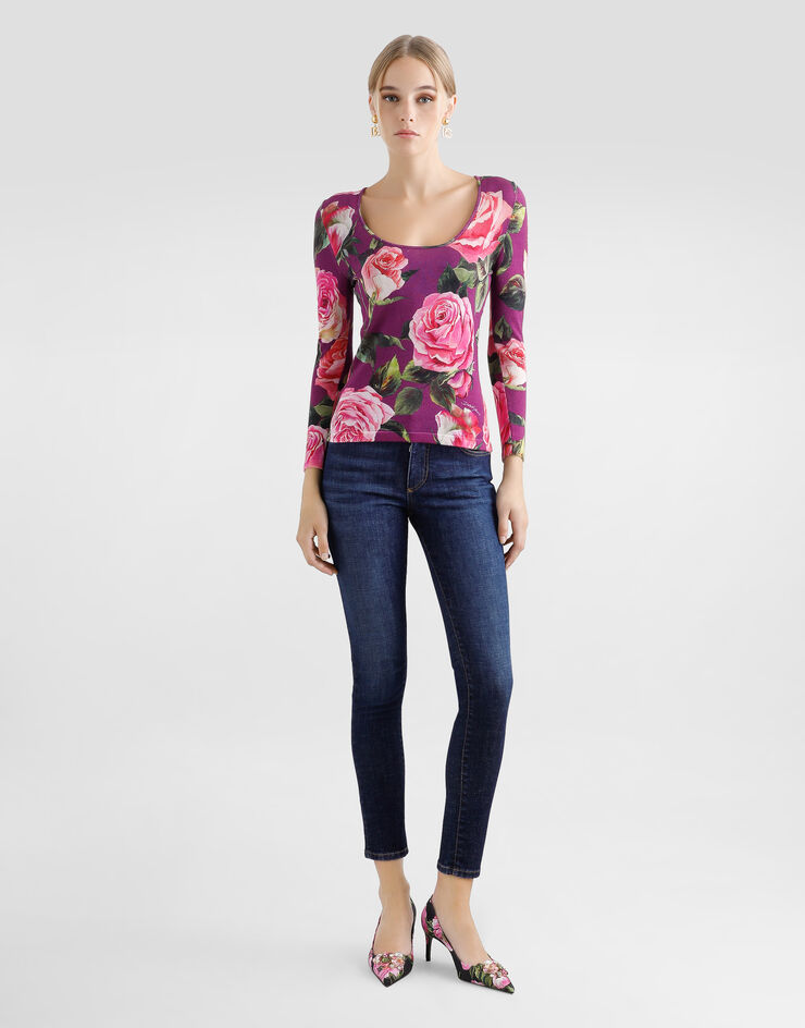 Dolce & Gabbana Skinny denim jeans Multicolor FTC68DG8MB9