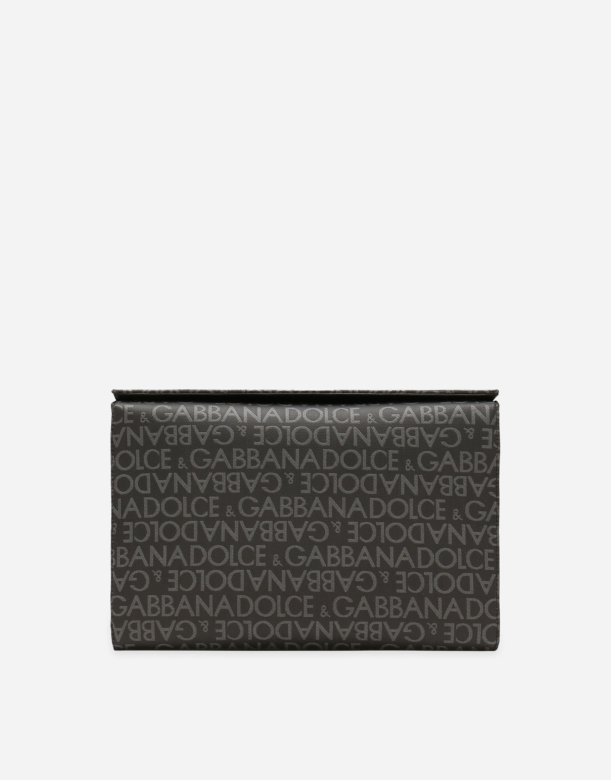 マルチカラーのメンズ Coated jacquard crossbody bag