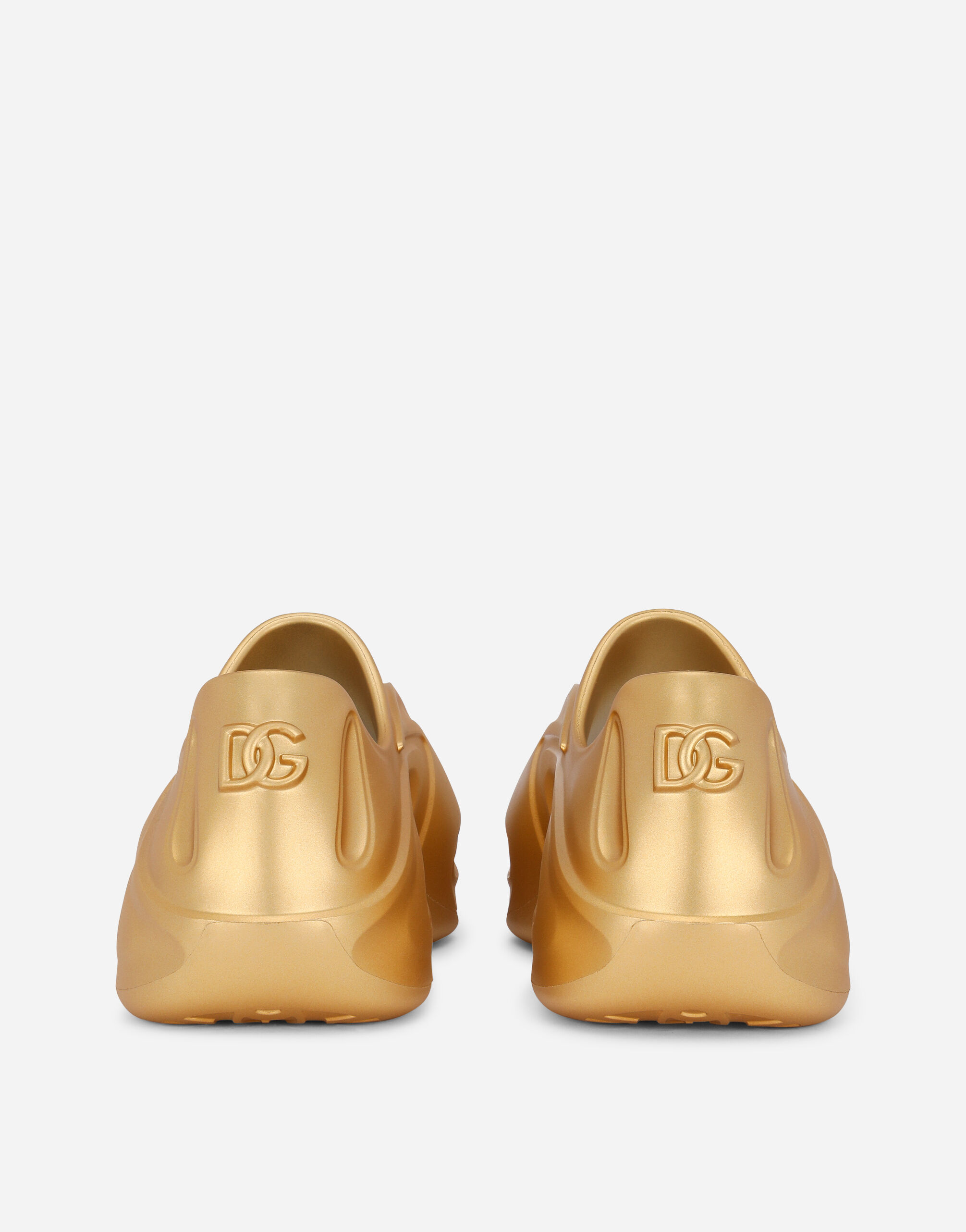 Foiled rubber Toy sneakers in Gold for Men | Dolce&Gabbana® US