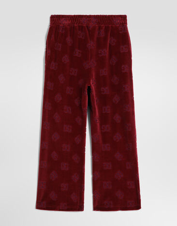 Dolce & Gabbana Logo jacquard jersey trousers Red L5JPJ3FJ7DL