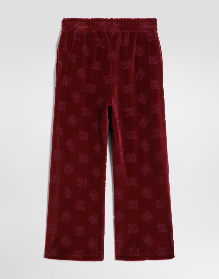 Dolce & Gabbana Logo jacquard jersey trousers Red L5JPJ3FJ7DL