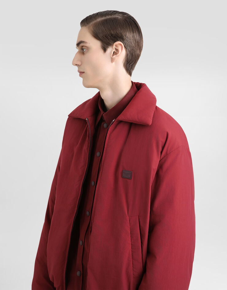 Dolce & Gabbana Padded technical fabric jacket with tag Bordeaux G9BLCTFUS26