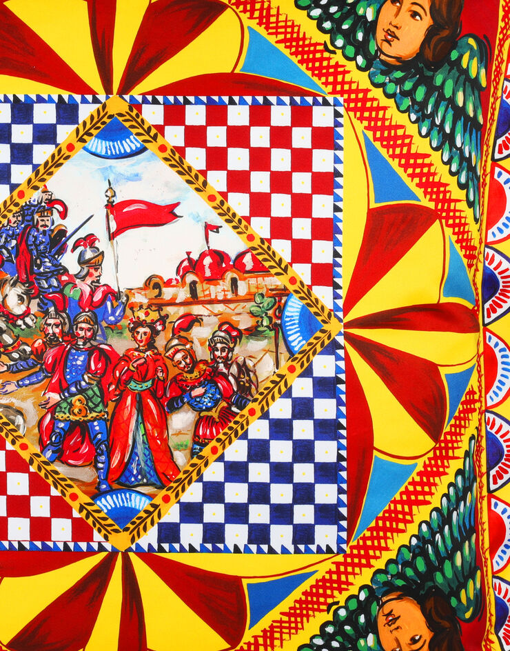 Dolce & Gabbana Средняя подушка из хлопкового дюшеса разноцветный TCE002TCA95