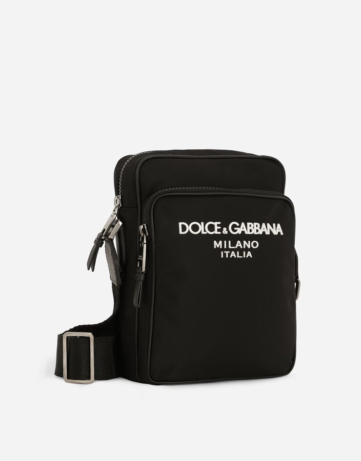 Dolce & Gabbana Umhängetasche aus Nylon Schwarz BM2294AG182