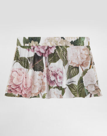 Dolce & Gabbana Hydrangea-print short skirt Multicolor L5J866ON0CB