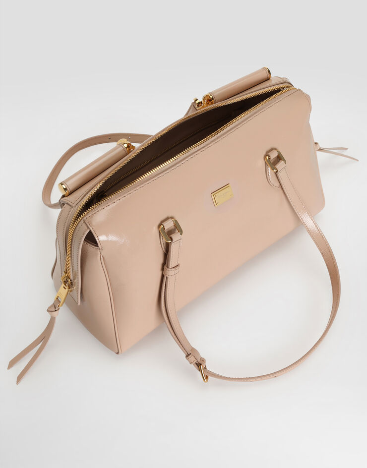 Dolce & Gabbana Medium Vittoria calfskin handbag Pink BB7844AZ000