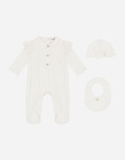 Dolce & Gabbana 3-piece gift set in interlock jersey White DK0065A1293