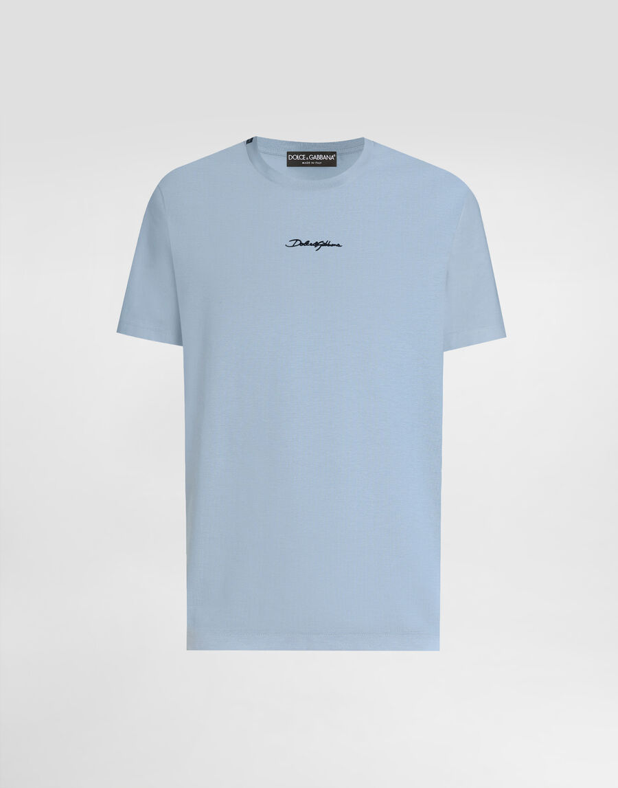 Cotton t-shirt with embroidered patch