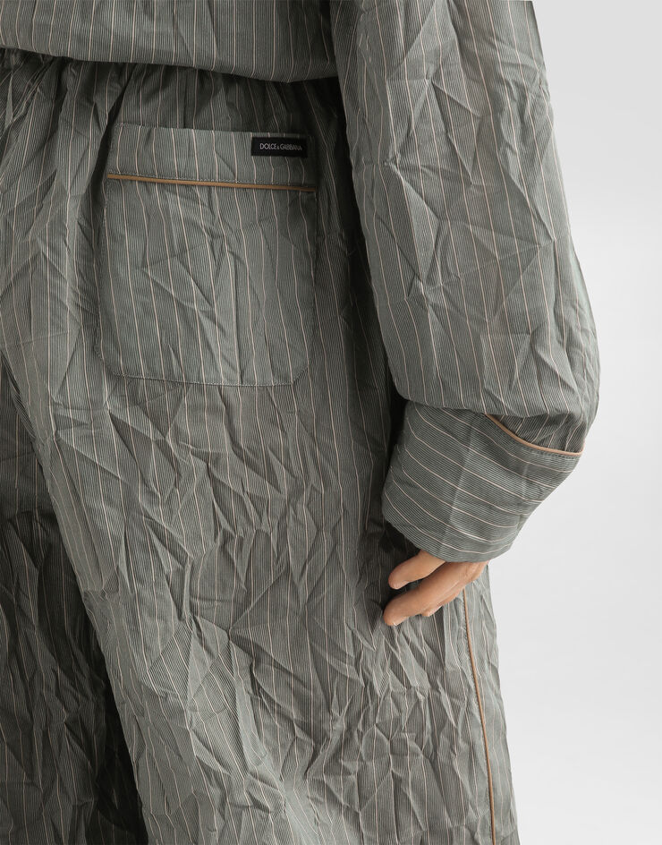 Dolce & Gabbana Linen-blend vanity trousers Multicolor GP1N9TFBMFT