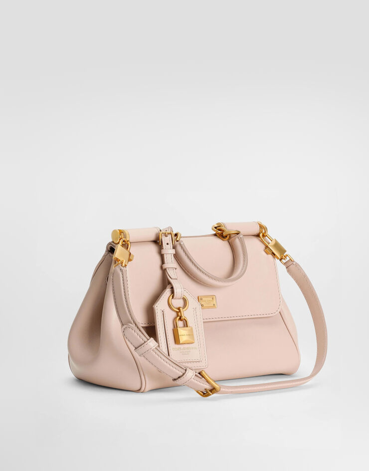Dolce & Gabbana Small My Sicily handbag in plongé calfskin Beige BB7781B7321