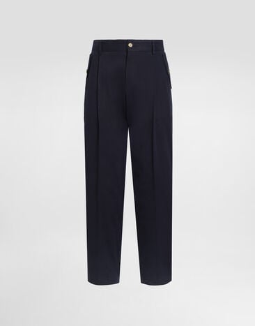 Dolce & Gabbana Cotton trousers Blue GP1O8TFUFOG
