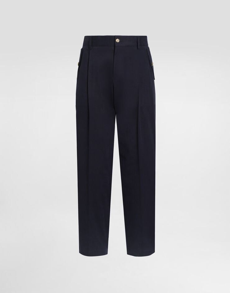 Dolce & Gabbana Cotton trousers Dolce & Gabbana Cotton trousers Blue GP1O8TFUFOG