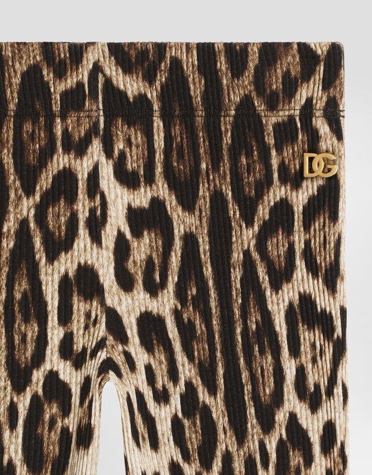 Dolce & Gabbana Leopard-print ribbed trousers Dolce & Gabbana Leopard-print ribbed trousers Print L5JPD8HS7Q6