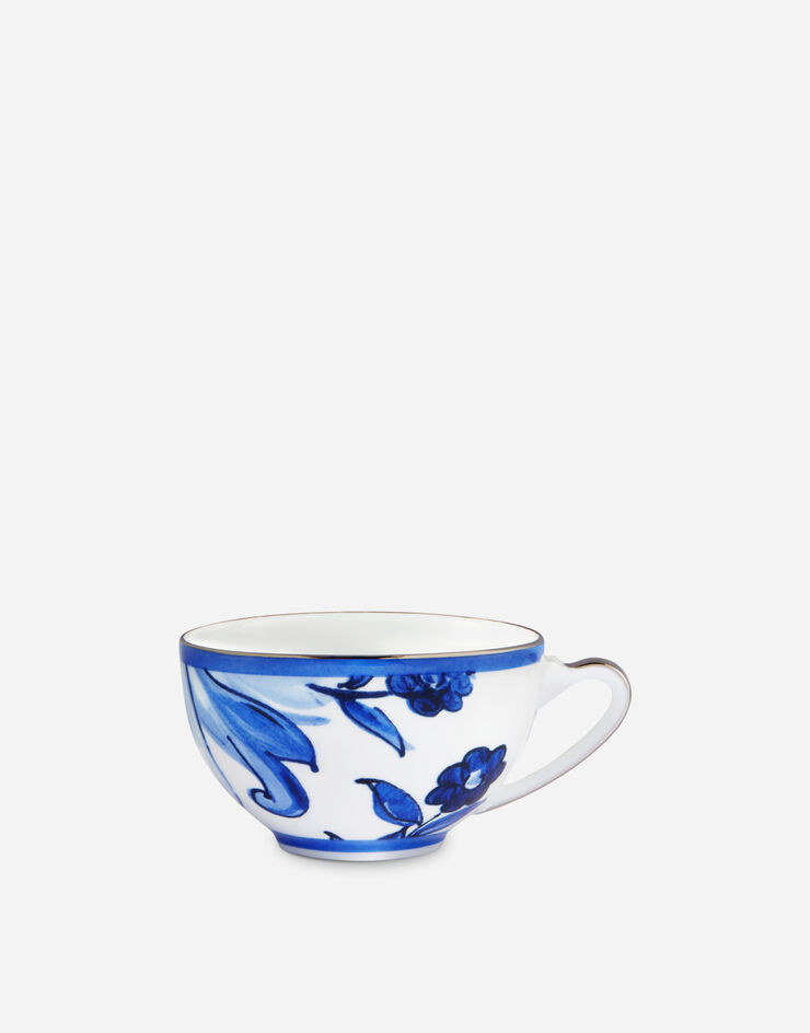 Dolce & Gabbana Taza de té con platillo de porcelana Multicolor TC0102TCA40