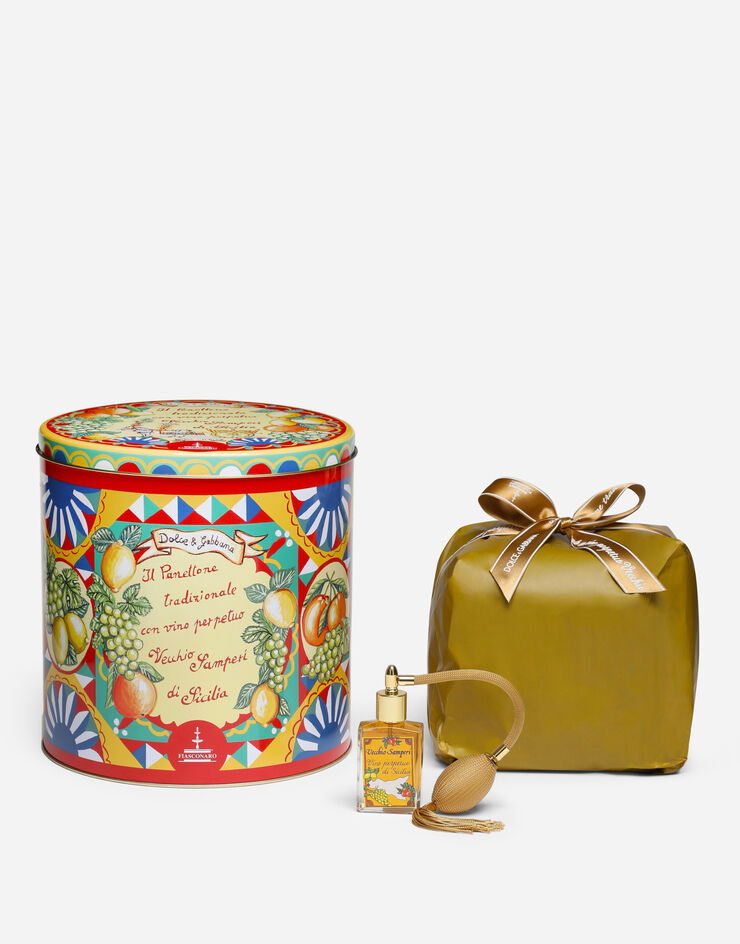 Dolce & Gabbana Traditional Panettone with perpetual Vecchio Samperi wine Blue PN1030BLU10
