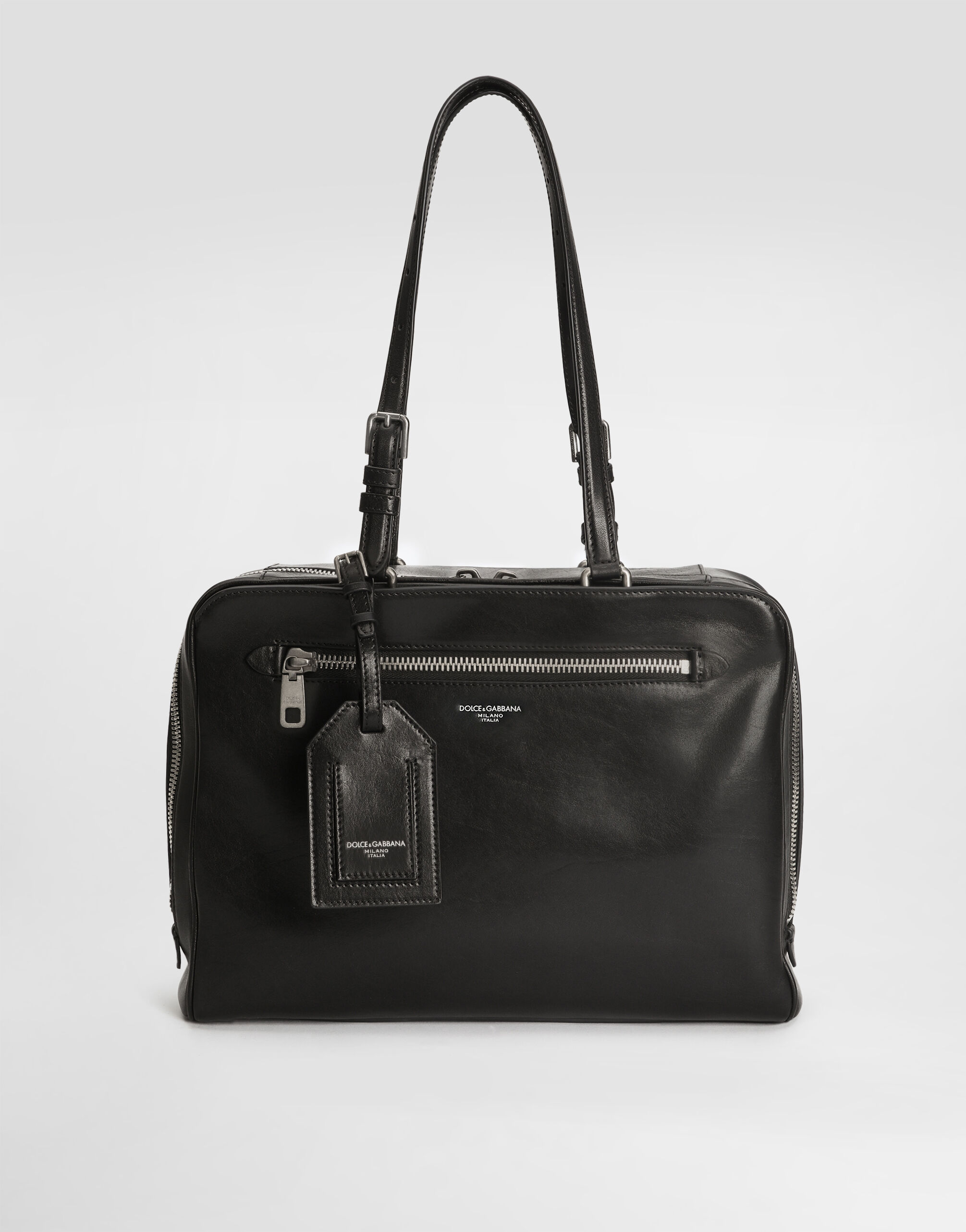 Ellis calfskin briefcase in Black for Men | Dolce&Gabbana®