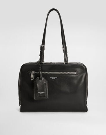 Dolce & Gabbana Sac Ellis en cuir de veau  Black BM2574AH850