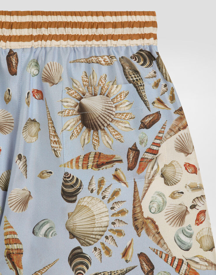 Dolce & Gabbana Shell-print twill bermuda shorts Multicolor L43Q54HI1ZB