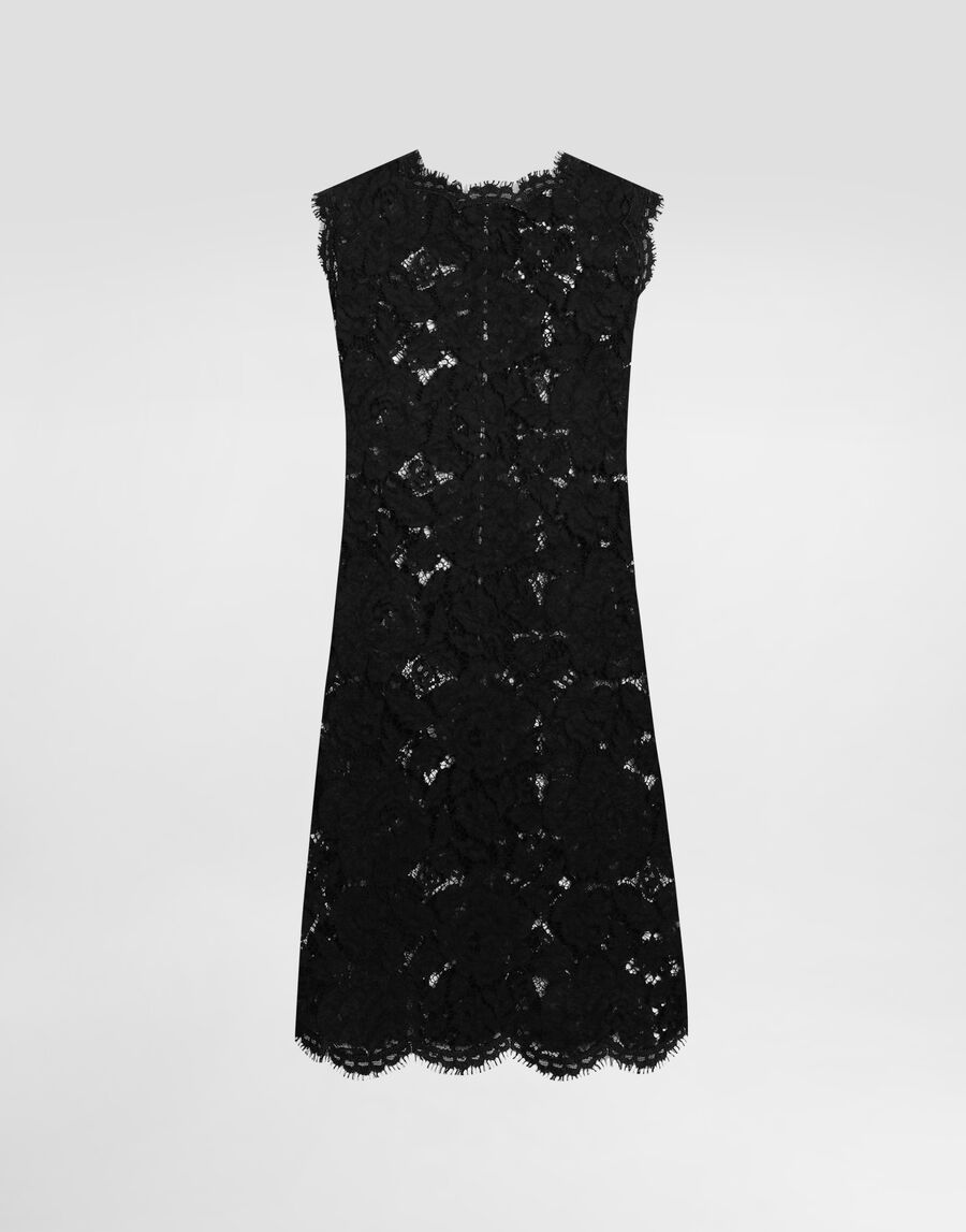 A line dress in cordonetto lace