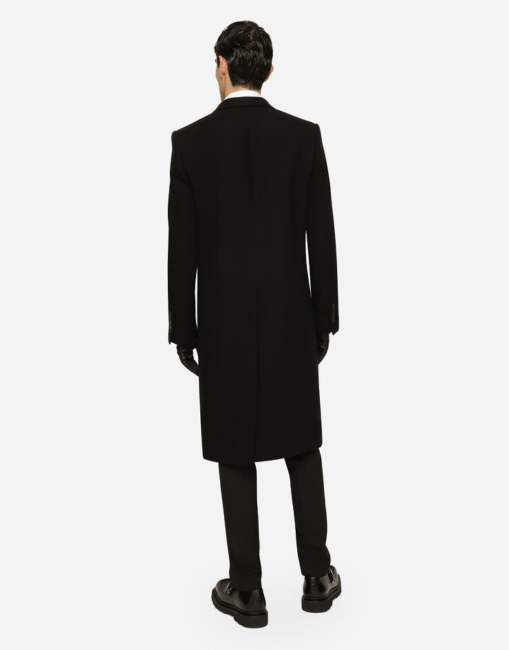 Dolce & Gabbana Single-breasted wool coat Black G036ITHUMJ2