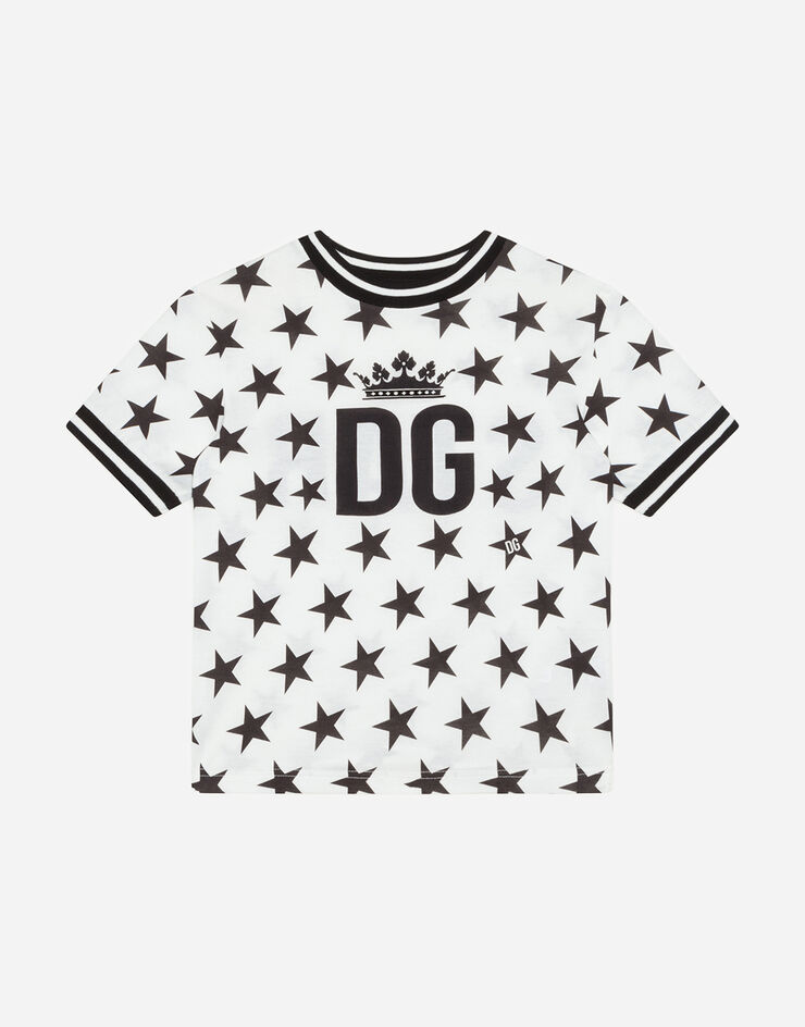 JERSEY T-SHIRT WITH STAR PRINT