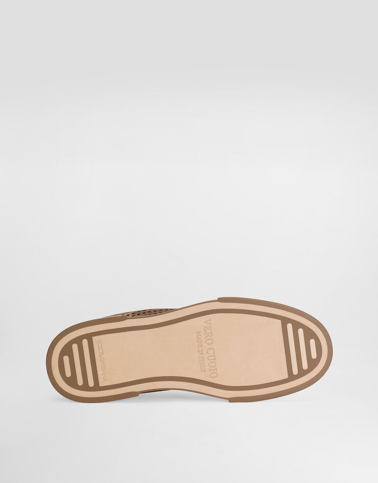 Dolce & Gabbana Scarpa Portofino Yacht in suede Beige A20189A6688