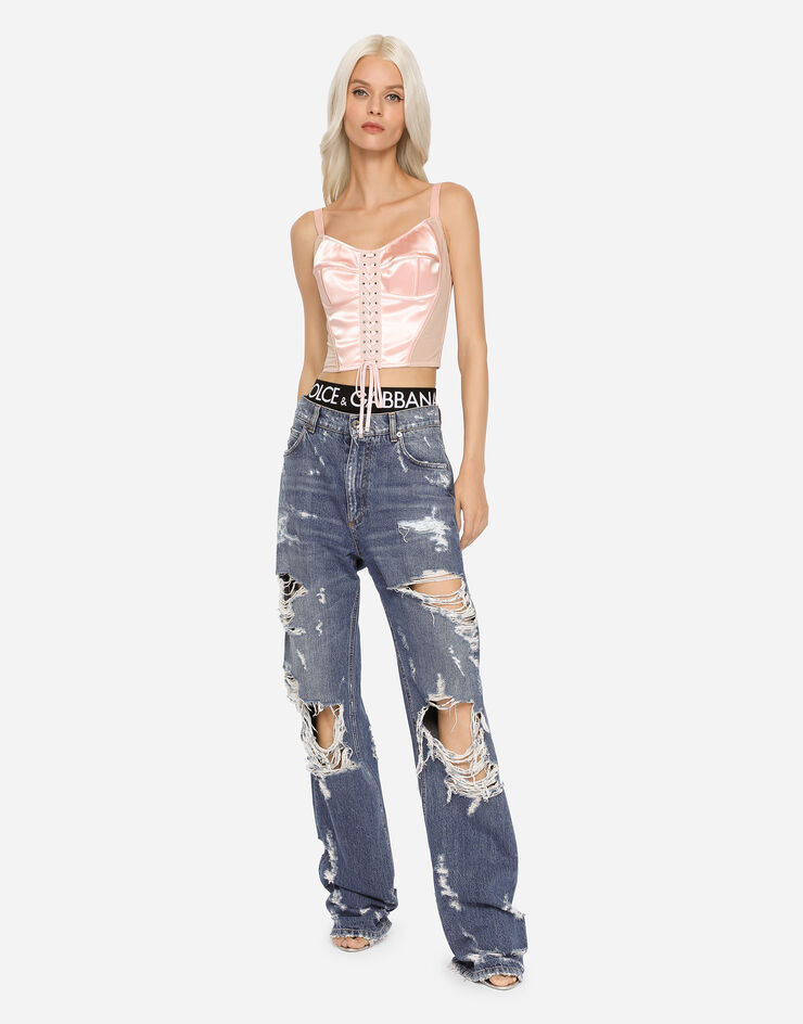 Dolce & Gabbana Jeans with ripped details Mehrfarbig FTCGGDG8ET8
