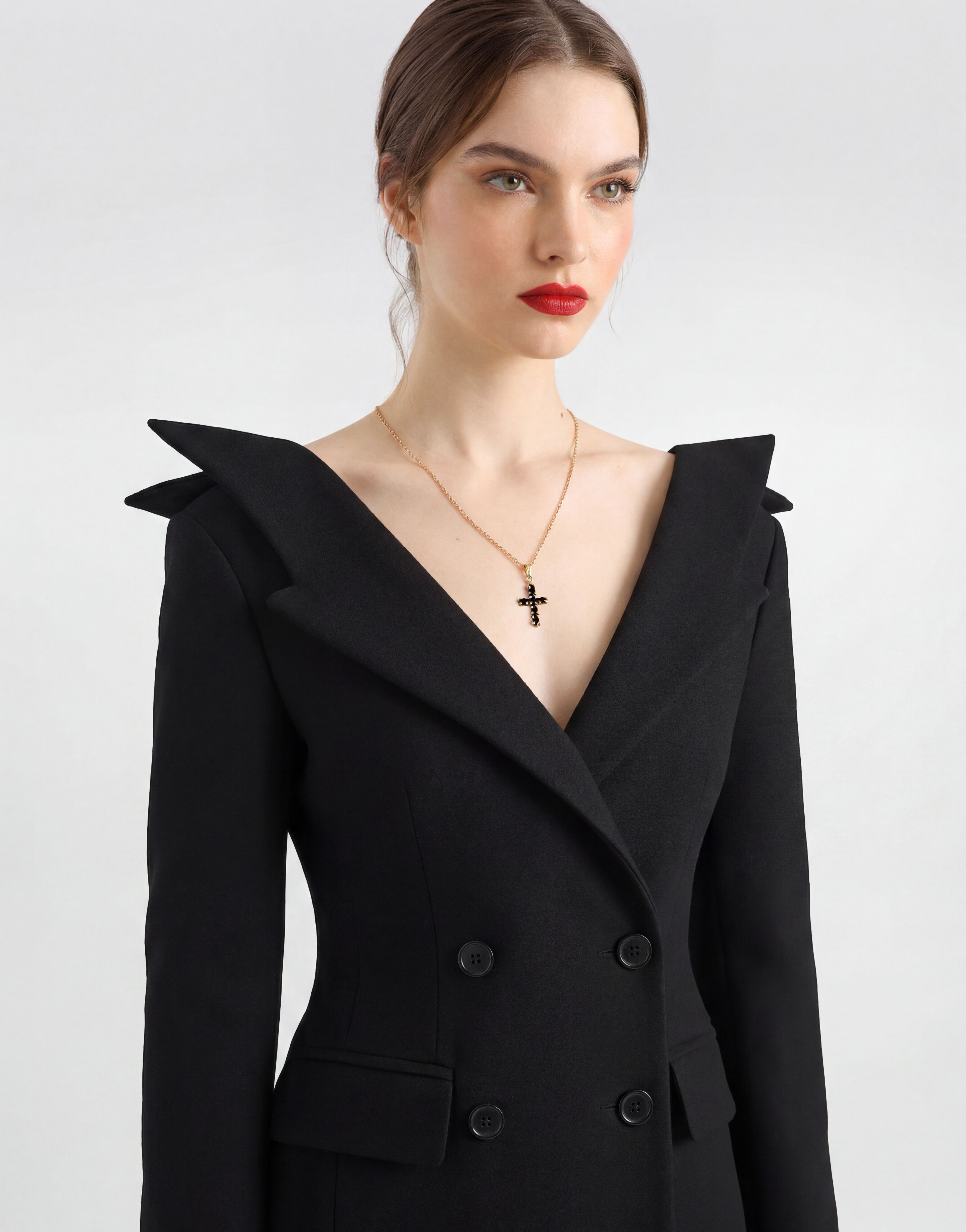 Wool coat in Black for Women | Dolce&Gabbana®