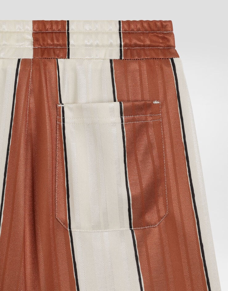 Dolce & Gabbana Striped jersey bermuda shorts Dolce & Gabbana Striped jersey bermuda shorts Multicolor L4JQXAHS7Q5