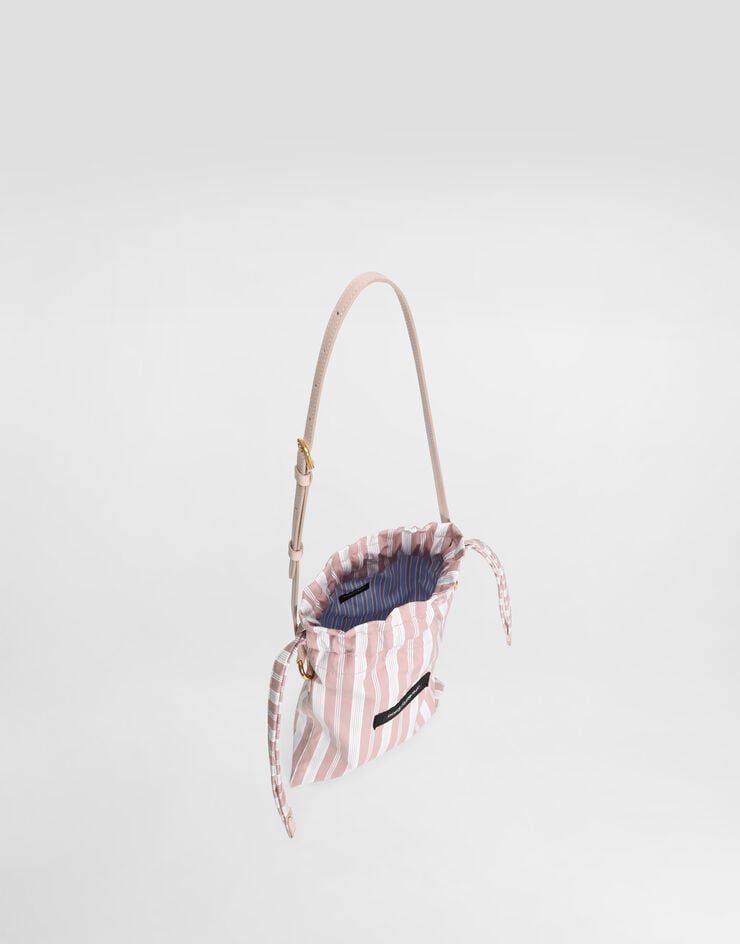 Dolce & Gabbana Sac Essenza en popeline à rayures Dolce & Gabbana Sac Essenza en popeline à rayures Multicolor BB7937A0578