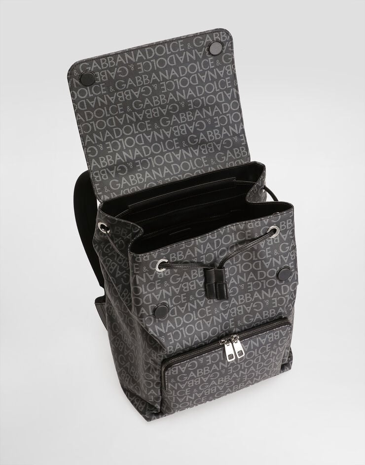 Dolce & Gabbana Coated jacquard backpack Multicolor BM2334AJ705