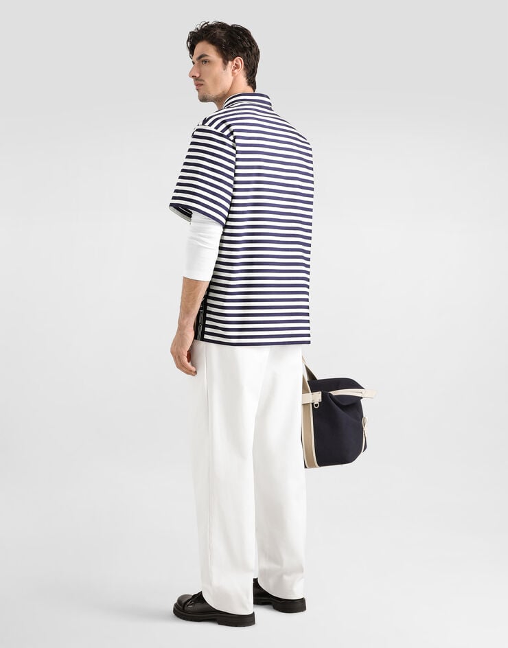 Dolce & Gabbana Striped cotton polo shirt Dolce & Gabbana Striped cotton polo shirt Multicolor G8UE9ZFR527