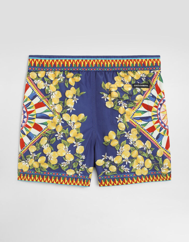 Dolce & Gabbana Carretto-print nylon swim boxer shorts Multicolor L1J850ON0I1