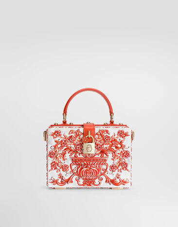 Dolce & Gabbana Borsa a mano Dolce Box in resina maiolica Arancione BB5970A0397