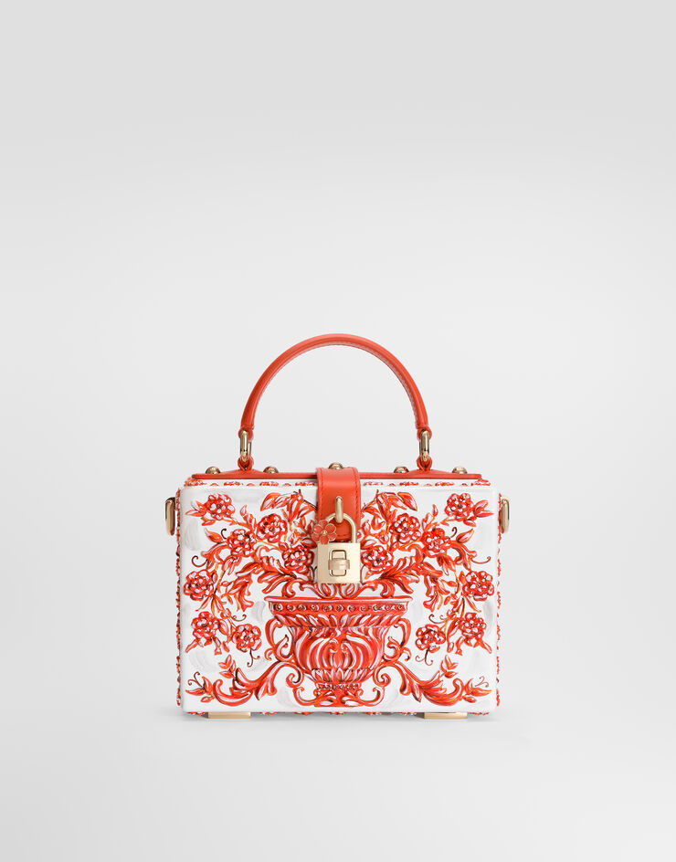 Dolce & Gabbana Majolica resin Dolce Box handbag Orange BB5970A0397