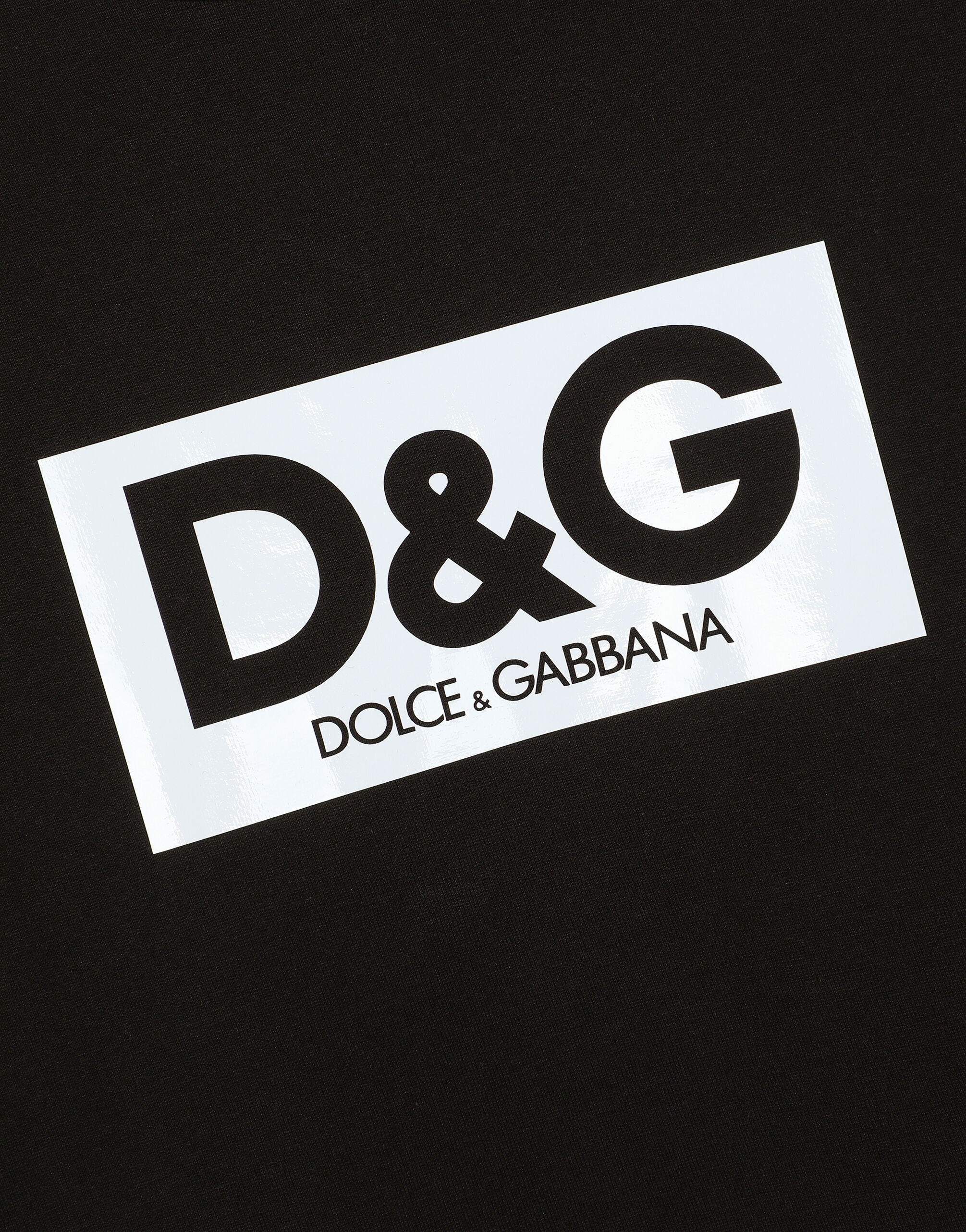 【DOLCE GABBANA】ラウンドネックTシャツ コットン パッチ ブラックのメンズ ラウンドネックTシャツ コットン パッチ